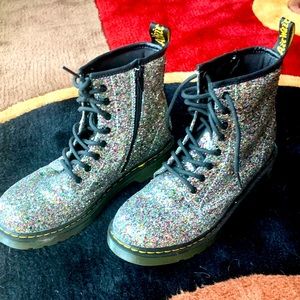 Girls doc martens sparkle boots